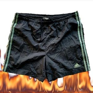 Vintage Adidas three stripe shorts